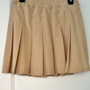 Khaki mini skirt